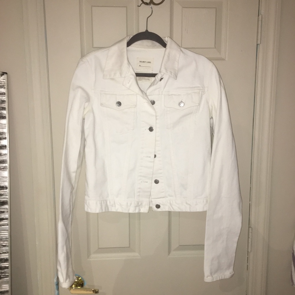 Helmet Lang denim white vintage jacket